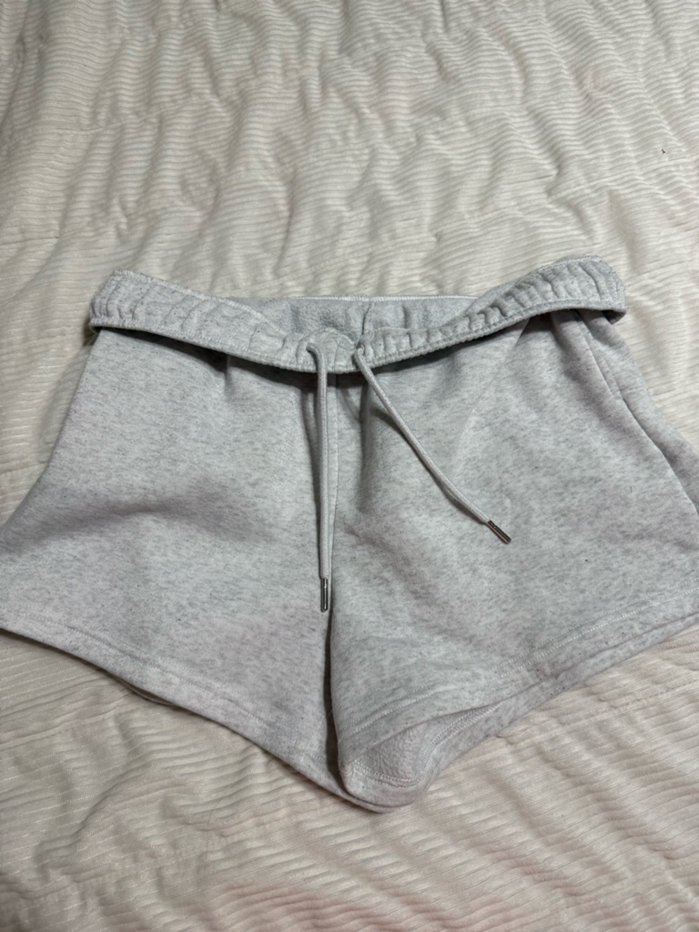 Women’s Light Gray Drawstring Casual Shorts